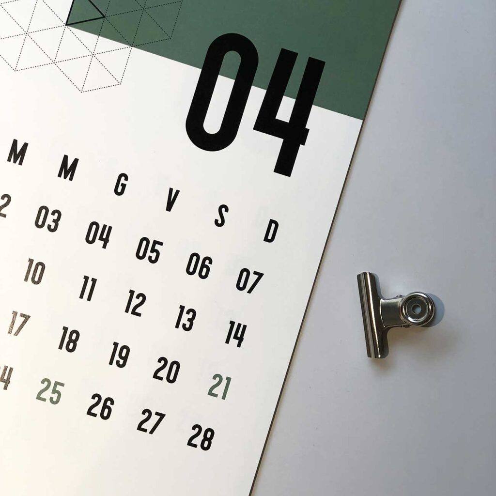 2019 Calendario - Prodotti, Progetto Undici